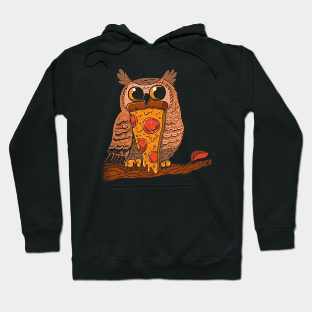 Pizza Owl Hoodie by ppmid